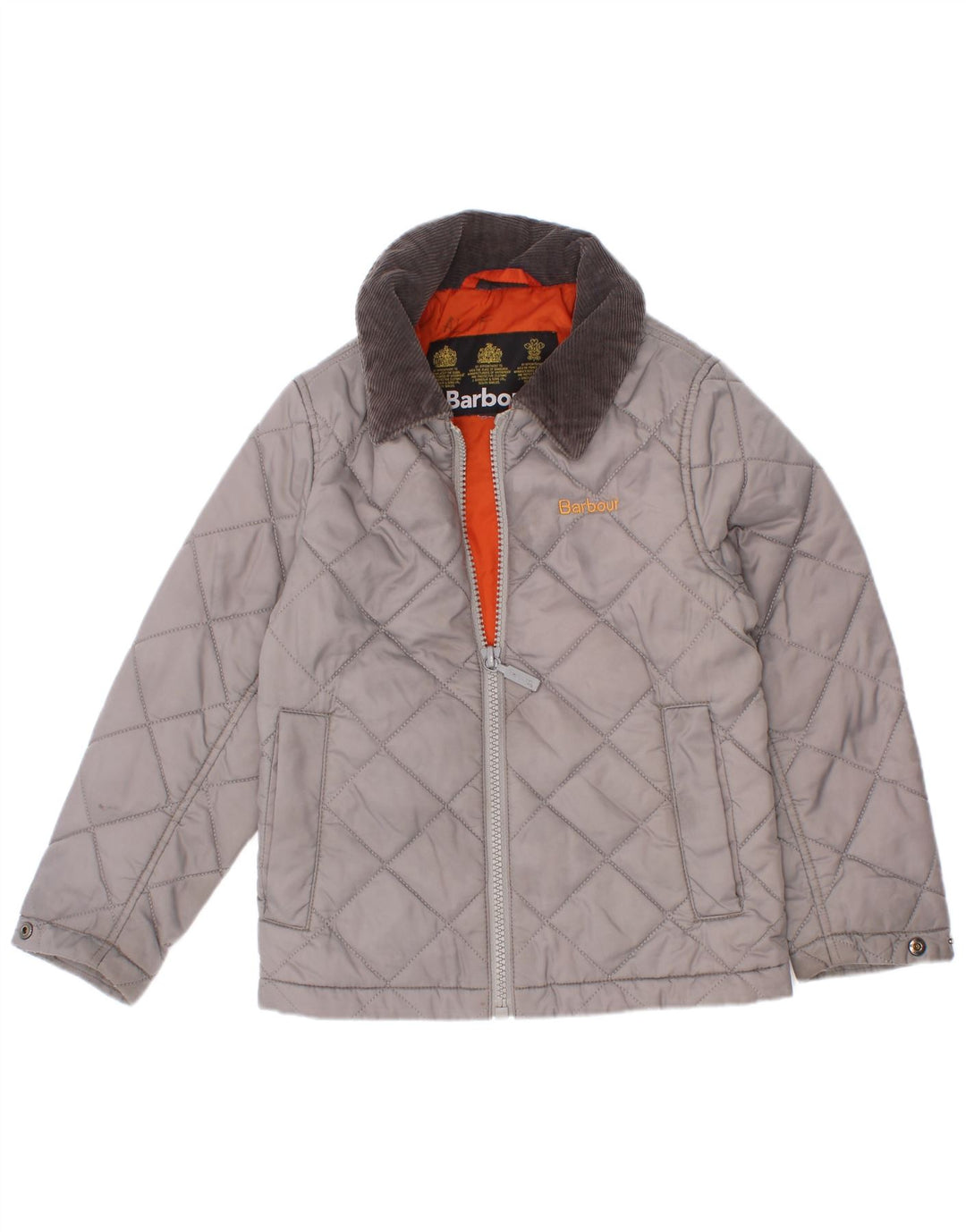 Jachetă matlasată pentru băieți Barbour 3-4 ani, gri