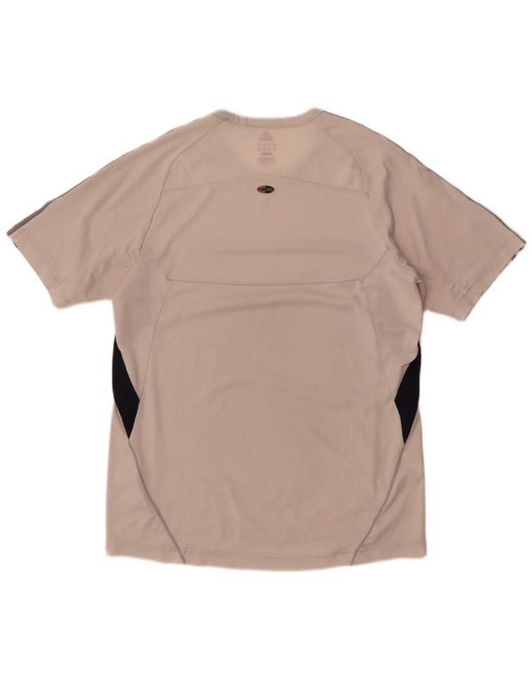 Tricou Adidas Climacool pentru bărbați Top Mediu Alb Poliester Colorblock