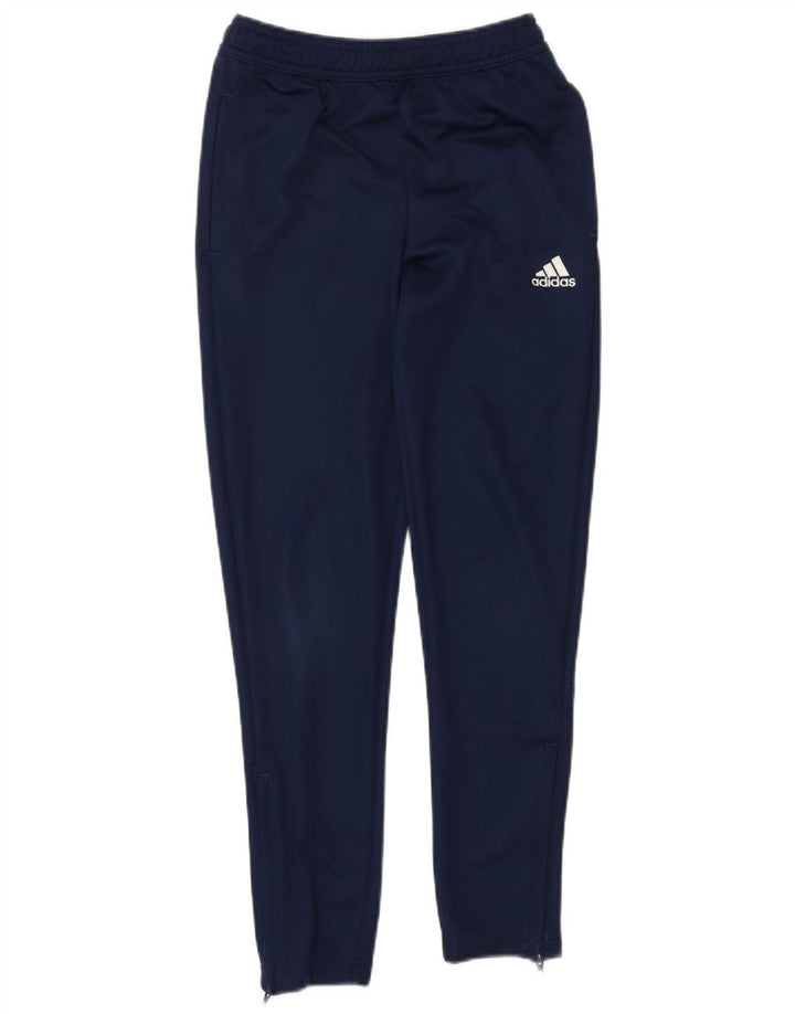 Pantaloni de trening ADIDAS Aeroready pentru baieti 11-12 ani poliester bleumarin