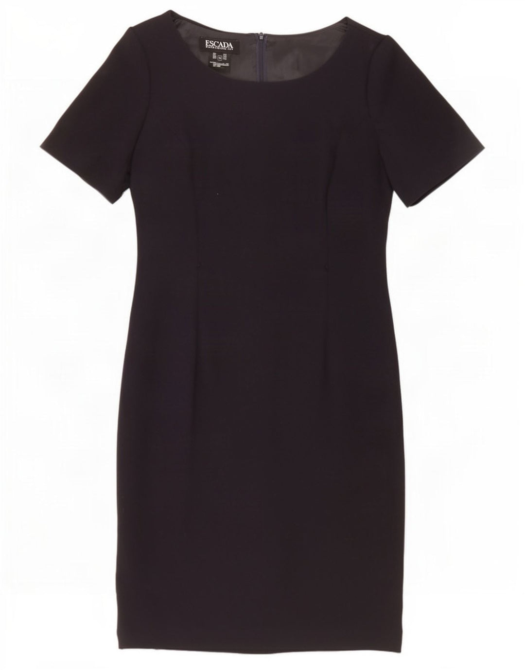 Rochie teacă pentru femei Escada EU 40 Medium Bleumarin Lână nouă