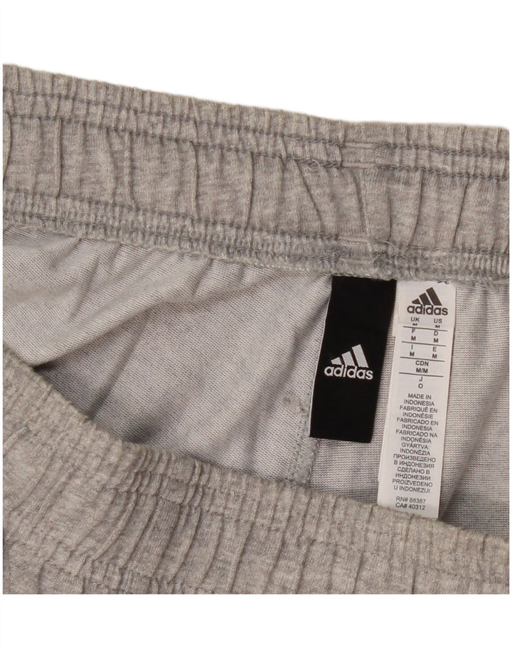 Pantaloni de trening pentru bărbați Adidas Pantaloni de jogging, bumbac cu pete gri mediu