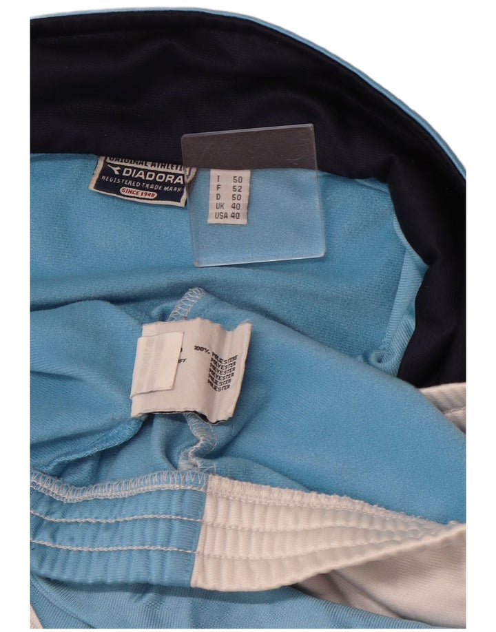 Jachetă de trening pentru bărbați Diadora UK 40, albastru mediu, poliester color bloc