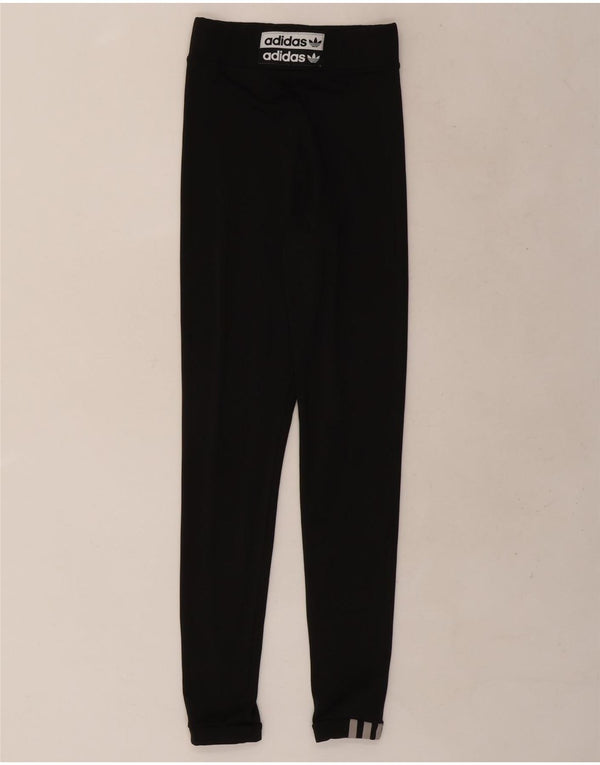 Leggings grafic Adidas pentru femei UK 4 XS Negru