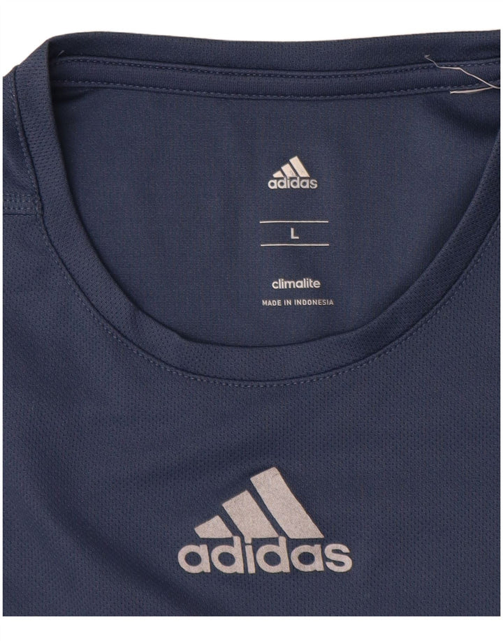 Tricou Adidas Climalite pentru bărbați Top mare bleumarin