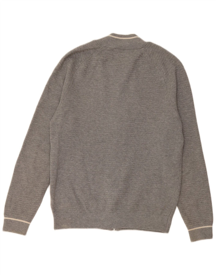 Pulover cardigan pentru bărbați Marks & Spencer, poliester mic, gri