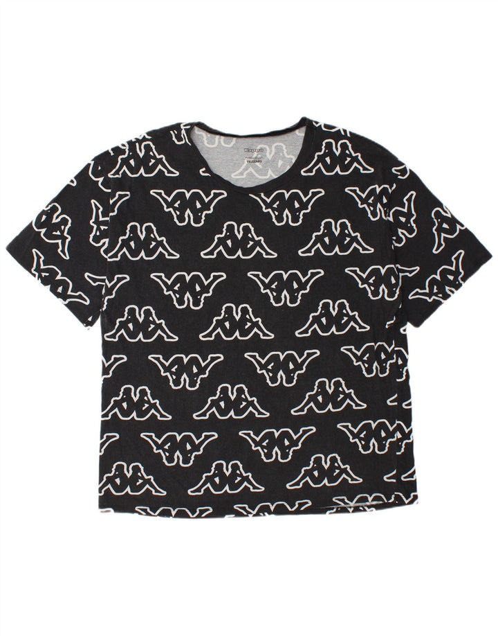Tricou grafic Kappa Tezenis pentru bărbați Top mare negru