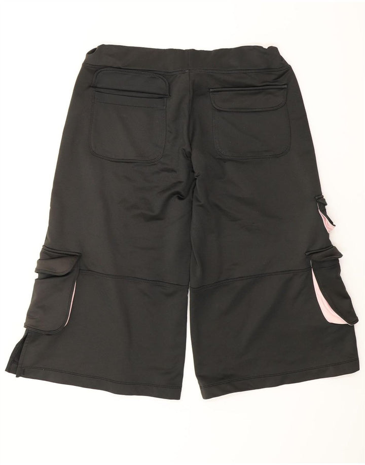 Pantaloni scurti sport Bermude NIKE pentru femei US 4/6 Poliester negru mic
