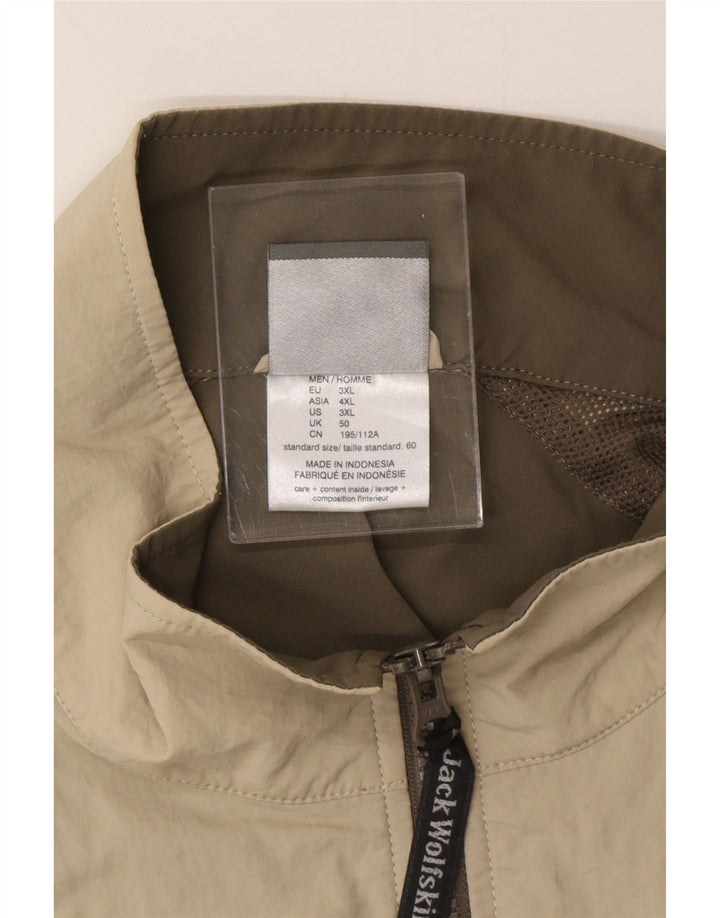 JACK WOLFSKIN Gilet utilitar pentru bărbați UK 50 3XL Kaki Poliester color bloc
