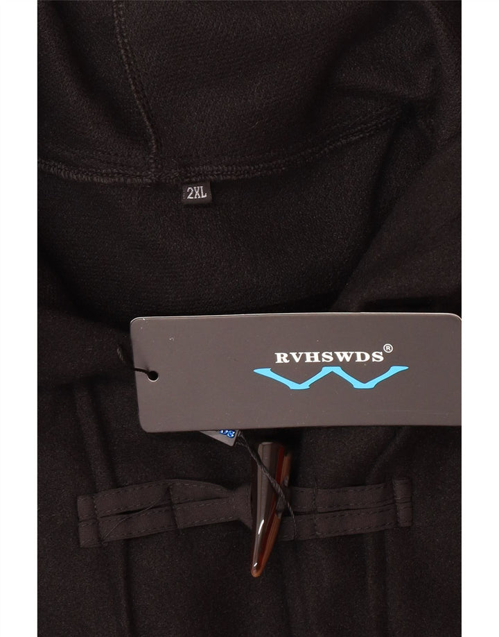 Palton cu glugă pentru femei UK 20 2XL Negru