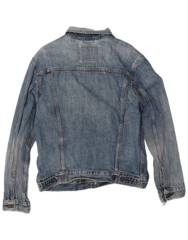 Levi's Mens Denim Jacket UK 38 Medium Blue Cotton