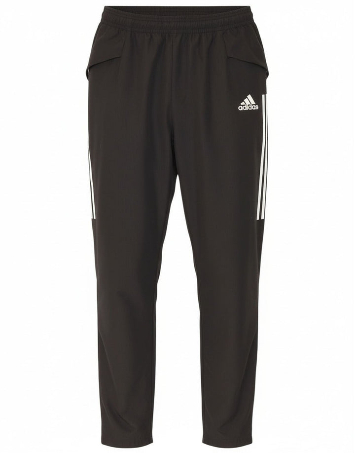 Pantaloni de trening Adidas Aeroready pentru bărbați, poliester mediu negru