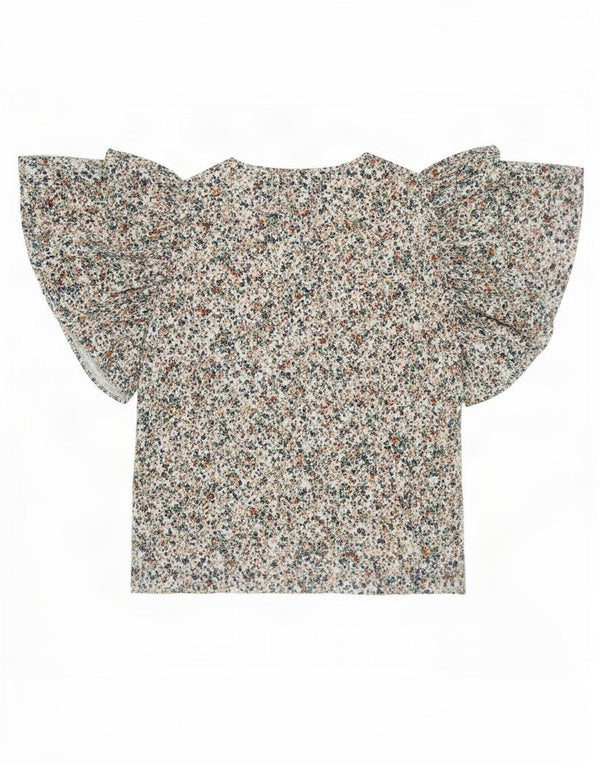 Bluză Bluză pentru Damă Zara UK 14 Medium Multicolor Floral Bumbac