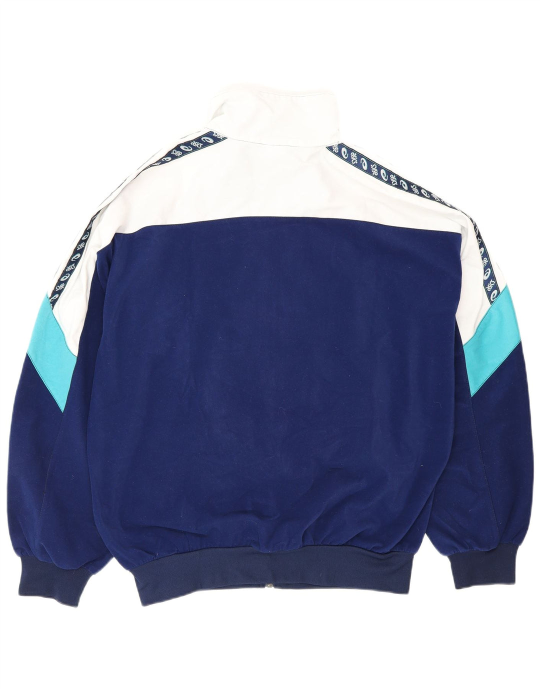 Jachetă de trening pentru bărbați Asics, mare, albastru, poliester color bloc