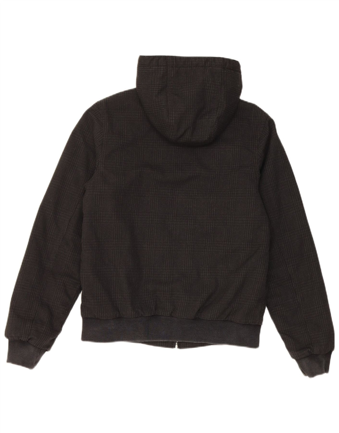 Jachetă bomber cu glugă Carhartt pentru femei UK 6 XS poliester cu check negru