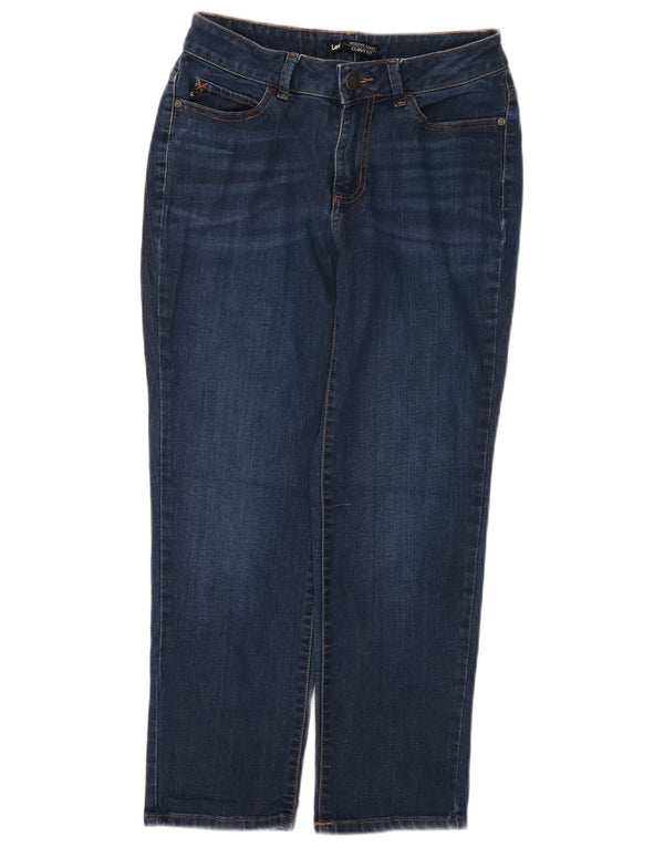 Blugi conici curbat din seria modernă Lee pentru femei US 6 Medium W28 L26 Bleumarin