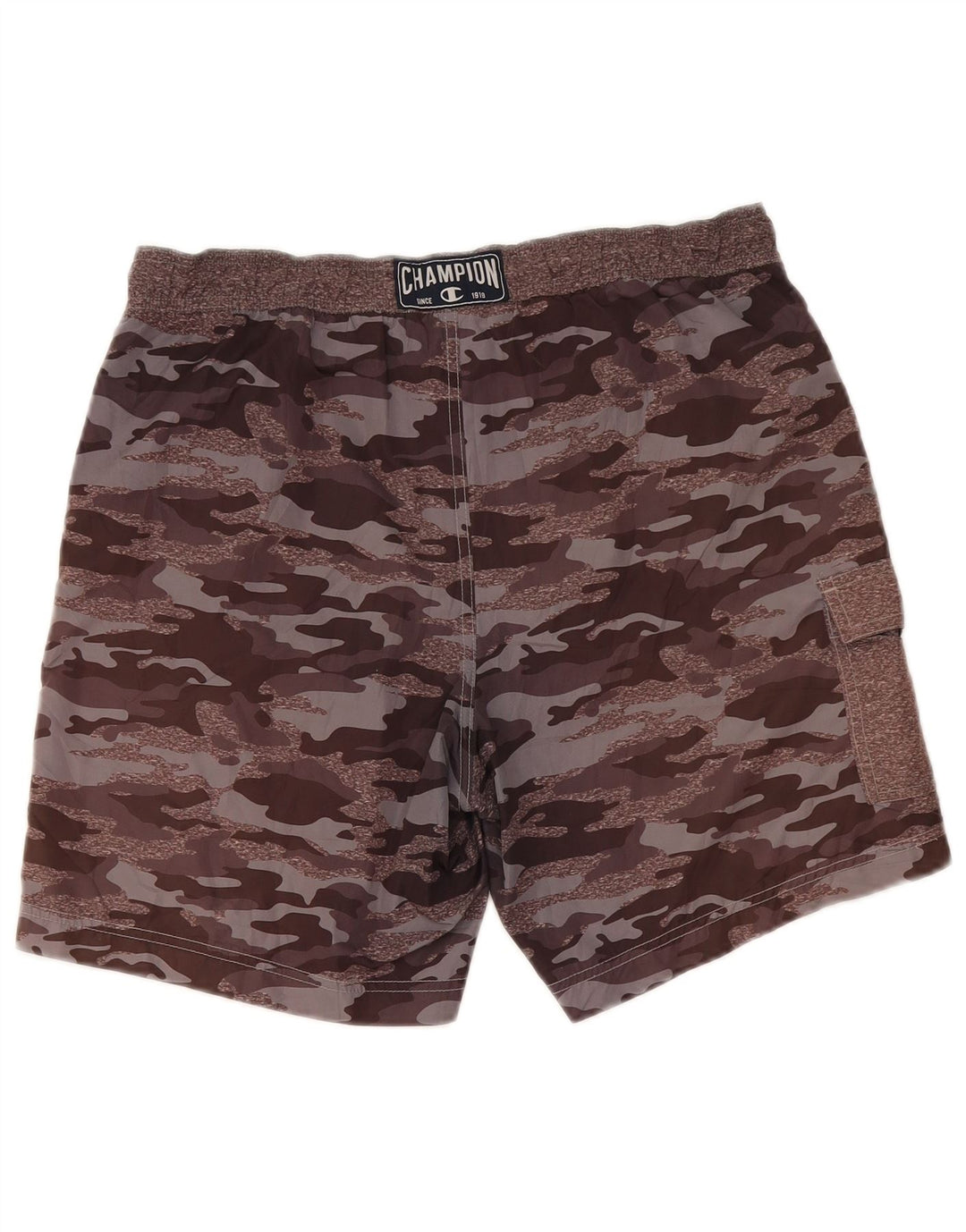 Pantaloni scurți de înot Champion pentru bărbați, camuflaj maro mediu