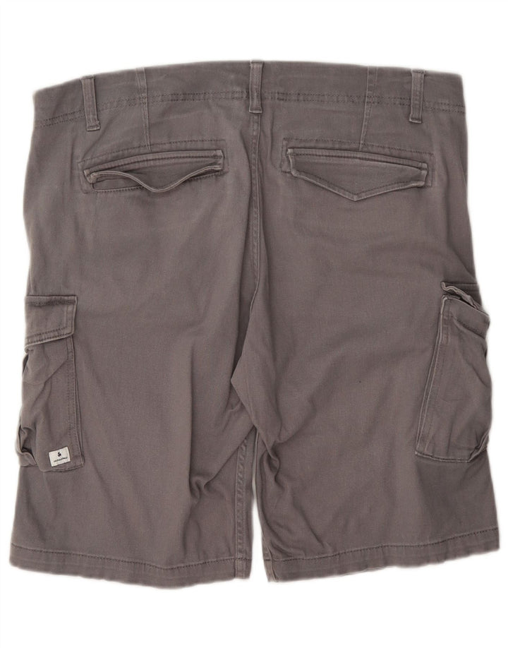 Pantaloni scurți Jack & Jones Regular Cargo pentru bărbați, mari W36, bumbac gri
