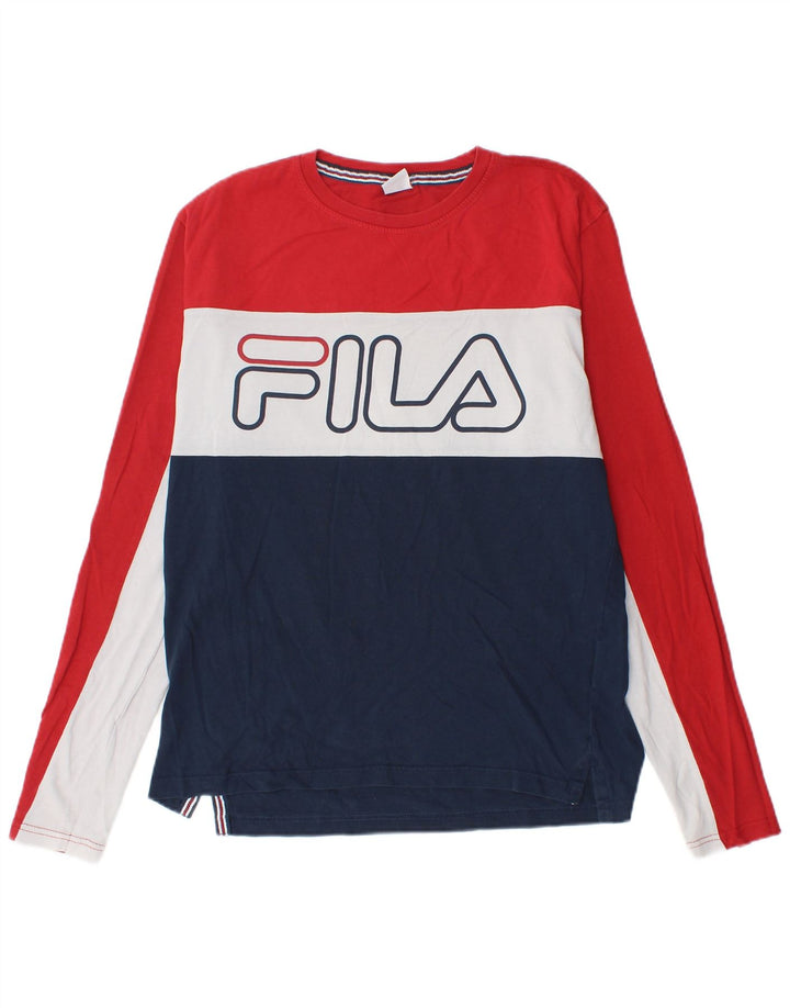 Top cu grafică de tenis Fila pentru bărbați cu mânecă lungă IT 46 Small Multicolor