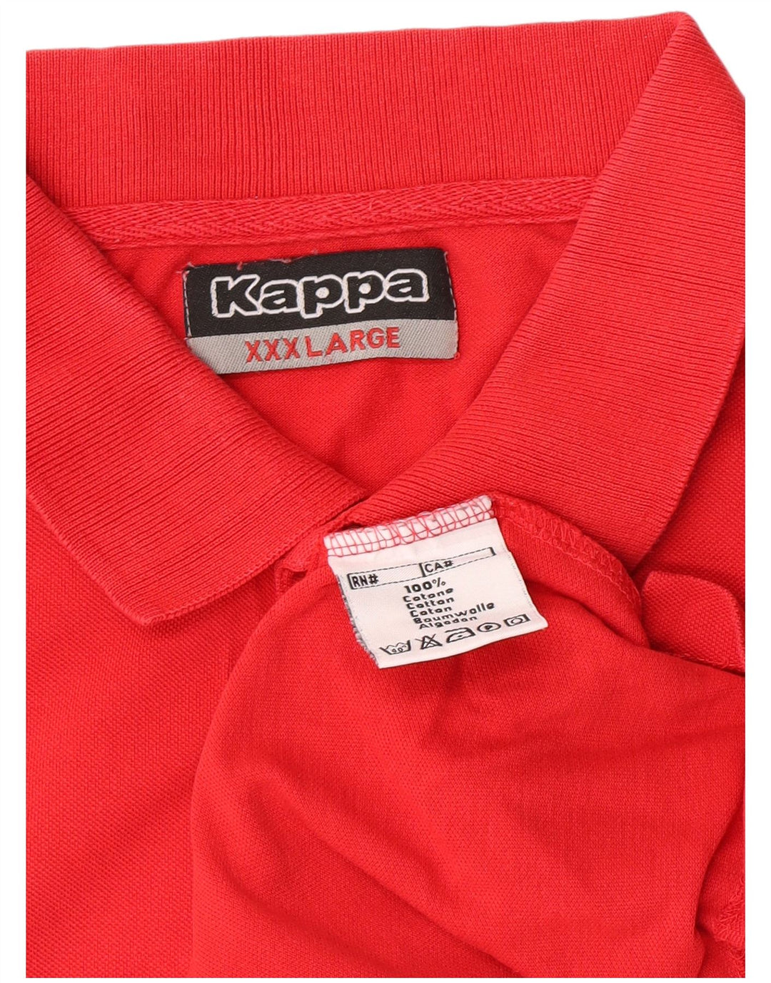 Cămașă polo pentru bărbați Kappa 3XL bumbac roșu