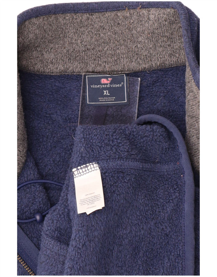 Vineyard Vines Jachetă de trening fără mâneci pentru bărbați XL Blue Flecked Preppy