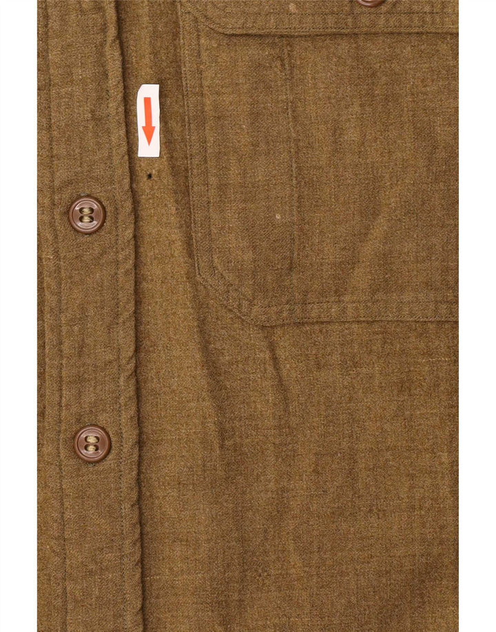Vintage Cămașă de flanel pentru bărbați Medium Green Classic