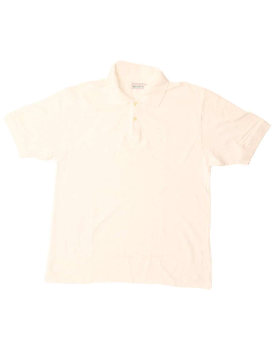 Tricou polo pentru bărbați Diadora, mare, alb, bumbac