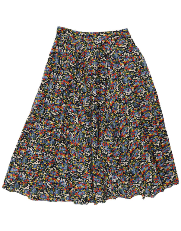 Fusta evazată pentru femei Boden UK 10 Small W29 Bumbac floral multicolor