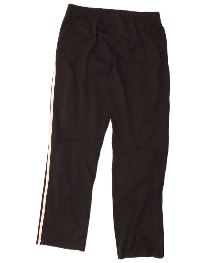 Pantaloni de trening Adidas pentru bărbați, negru mediu, poliester bloc de culoare