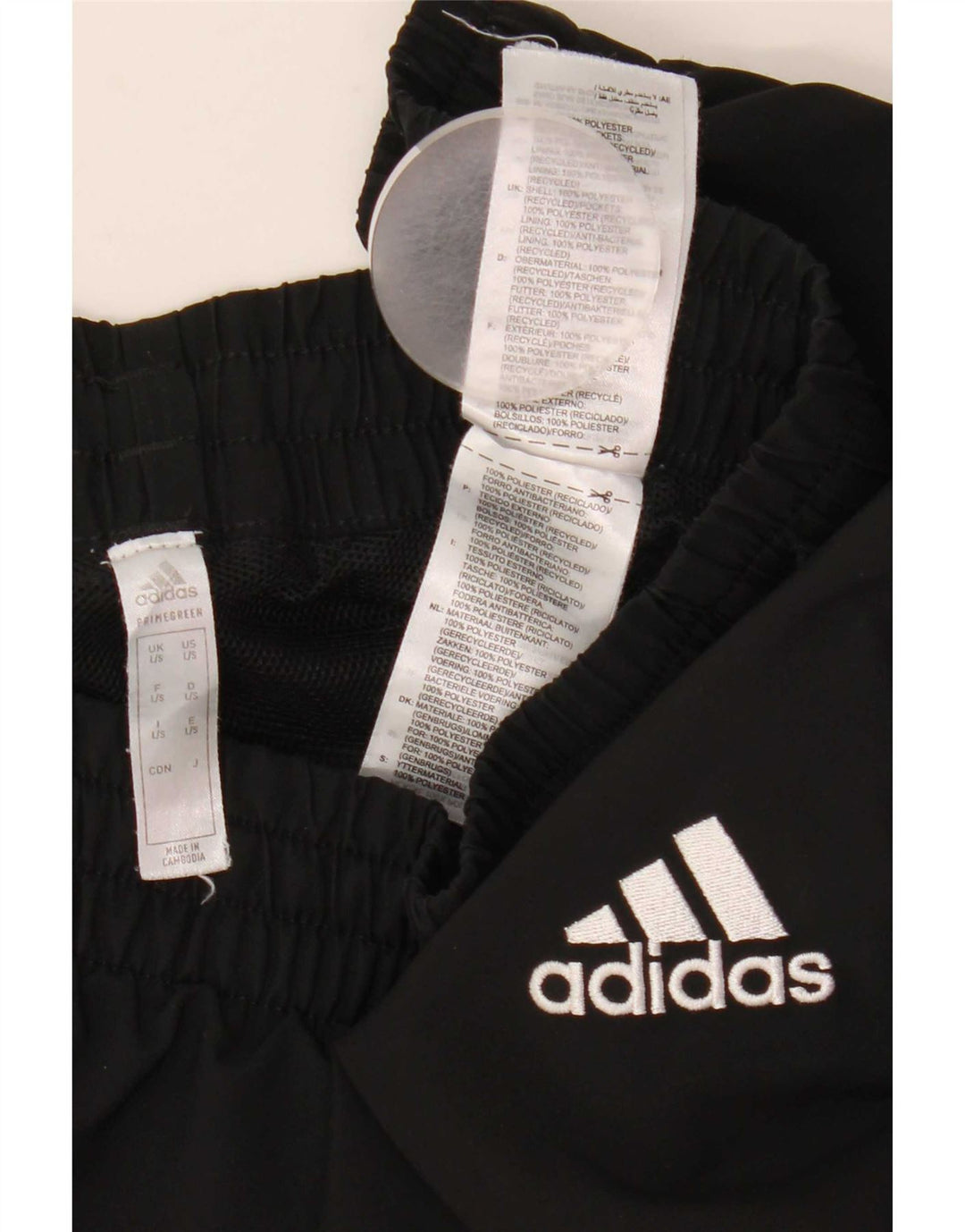 Pantaloni de trening pentru bărbați Adidas Pantaloni de jogging, mari, negru, poliester