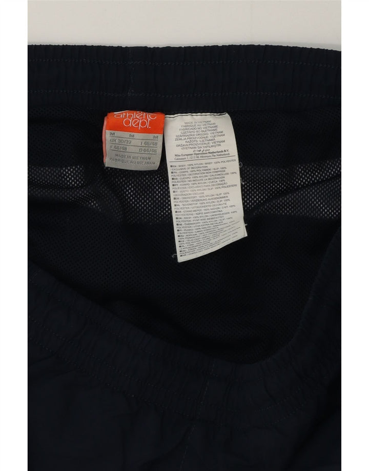 Pantaloni scurți de înot Nike pentru bărbați, medii, bleumarin, poliester color bloc