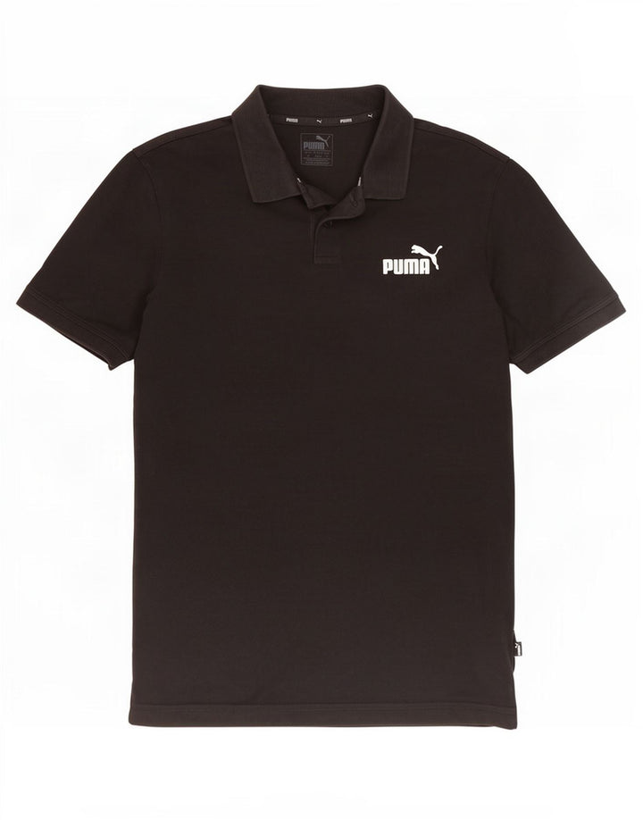 Tricou polo Puma pentru bărbați, bumbac negru mic