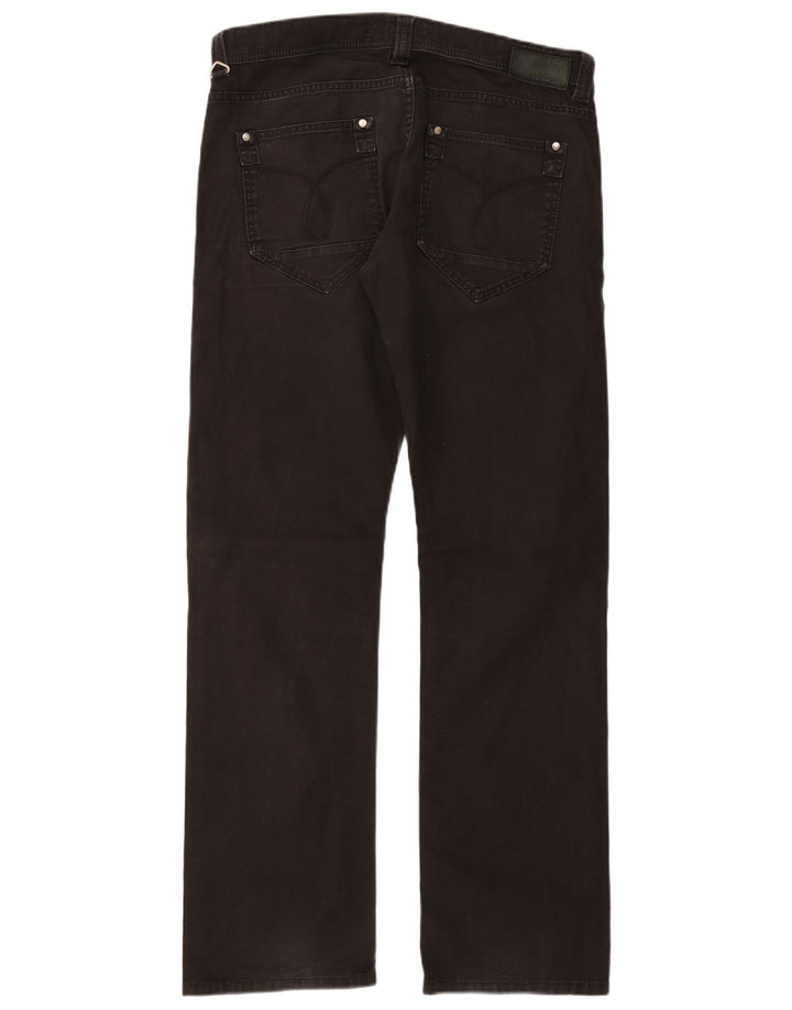 Blugi drepti pentru bărbați CALVIN KLEIN W34 L33 bumbac negru