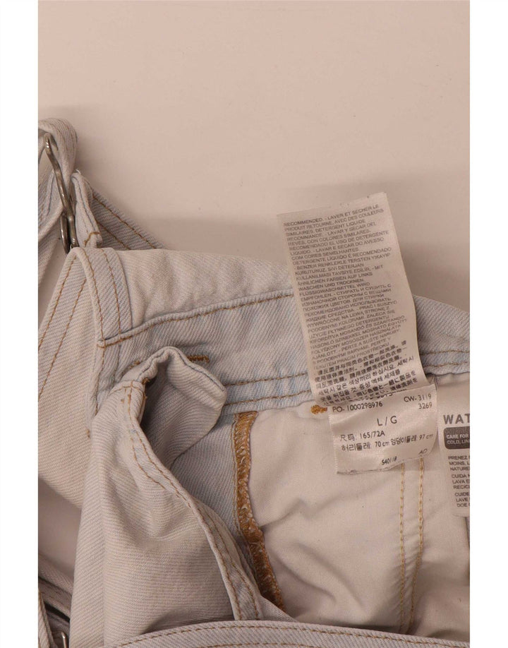 Pantaloni scurți din blugi Levi's pentru femei, mare W34, bumbac albastru