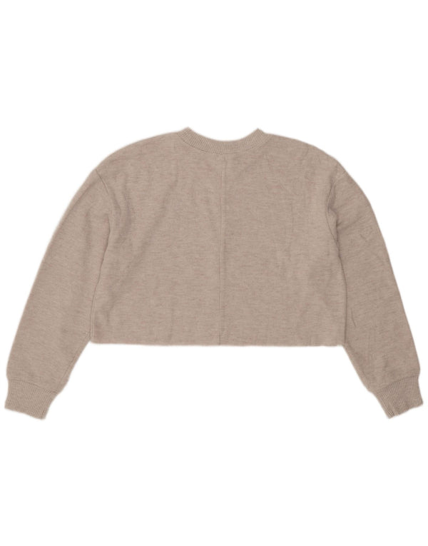 Bluză Crop Top Femei Zara UK 14 Medium Gri Poliester