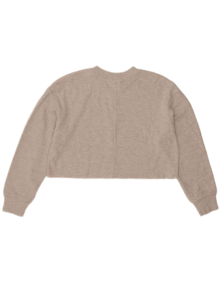 Bluză Crop Top Femei Zara UK 14 Medium Gri Poliester