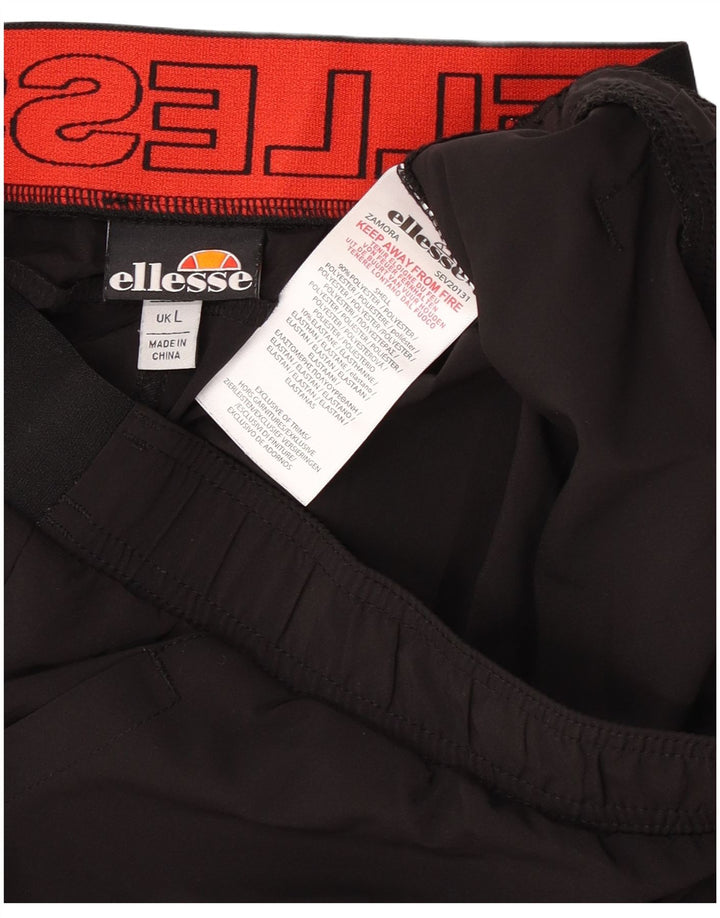 Pantaloni scurți sport grafic pentru bărbați Ellesse, mari, negru, poliester