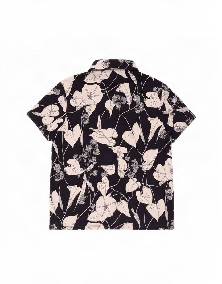 Cămașă pulover pentru bărbați Ted Baker Mărimea 5 XL Viscoză florală bleumarin