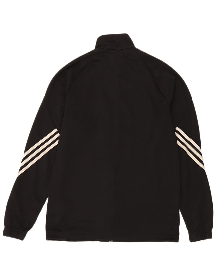 Jachetă de top pentru trening Adidas Climalite pentru bărbați, poliester mediu negru