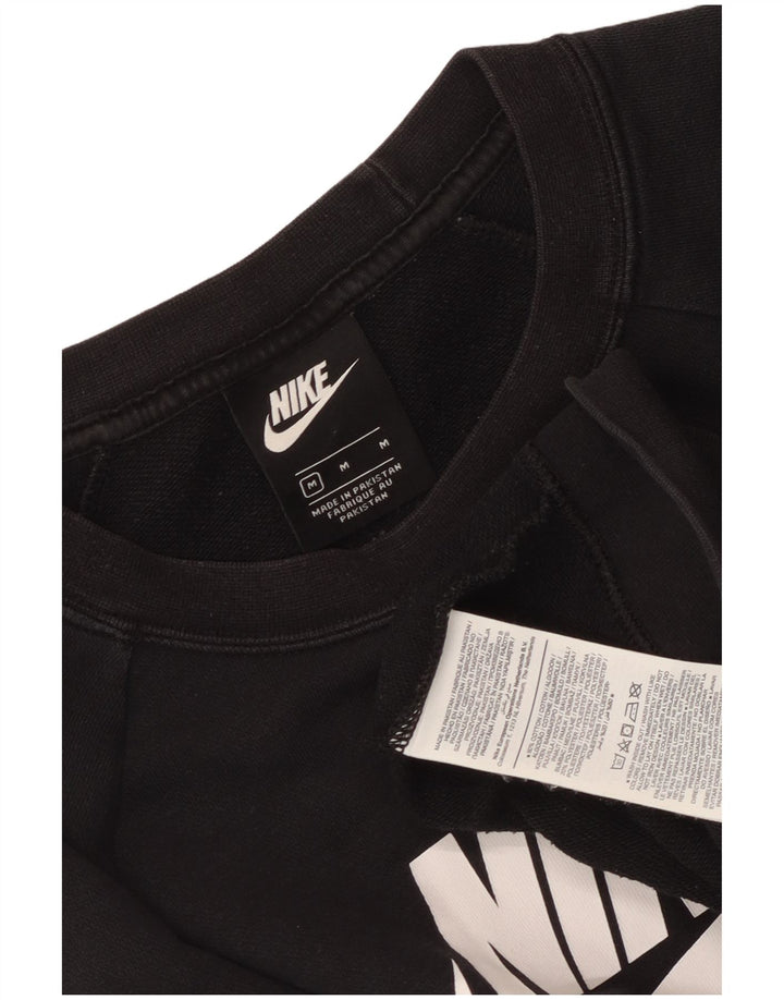 Pulover Nike pentru damă cu grafică, UK 14, bumbac mediu negru