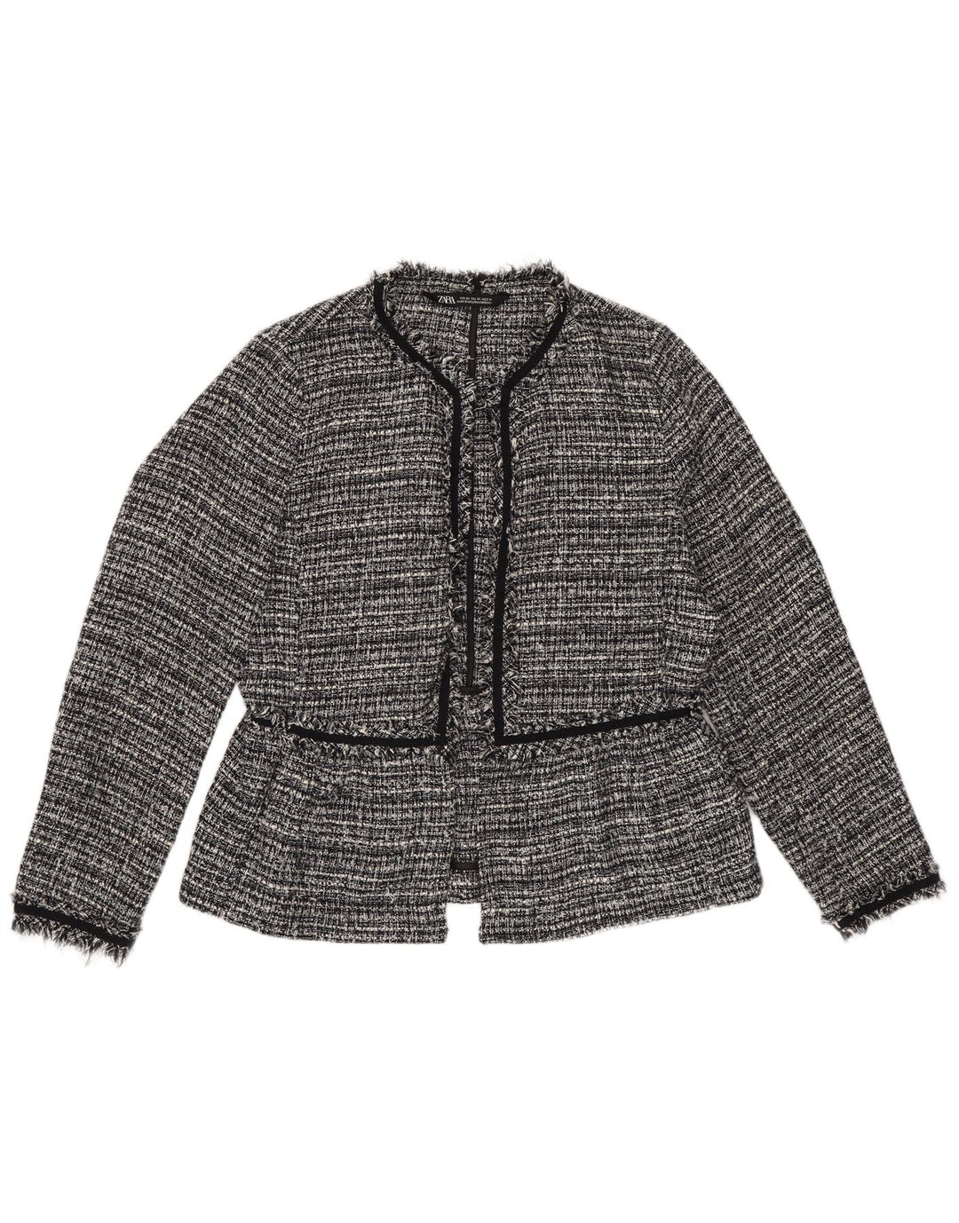Jachetă blazer supradimensionată pentru femei Zara UK 6 XS Poliester cu dungi negre