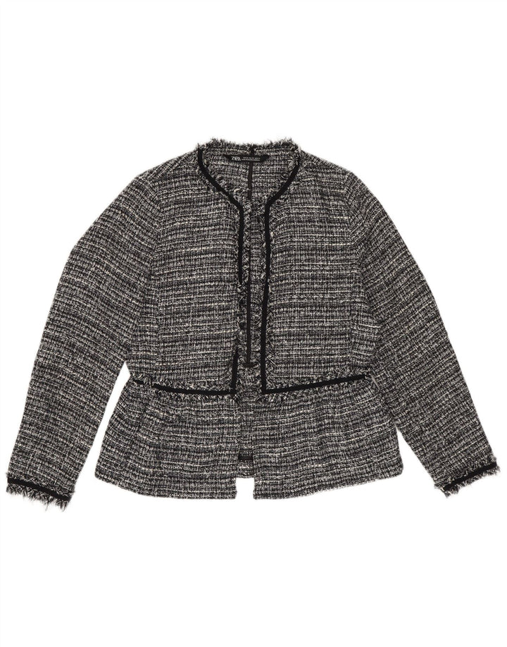 Jachetă blazer supradimensionată pentru femei Zara UK 6 XS Poliester cu dungi negre