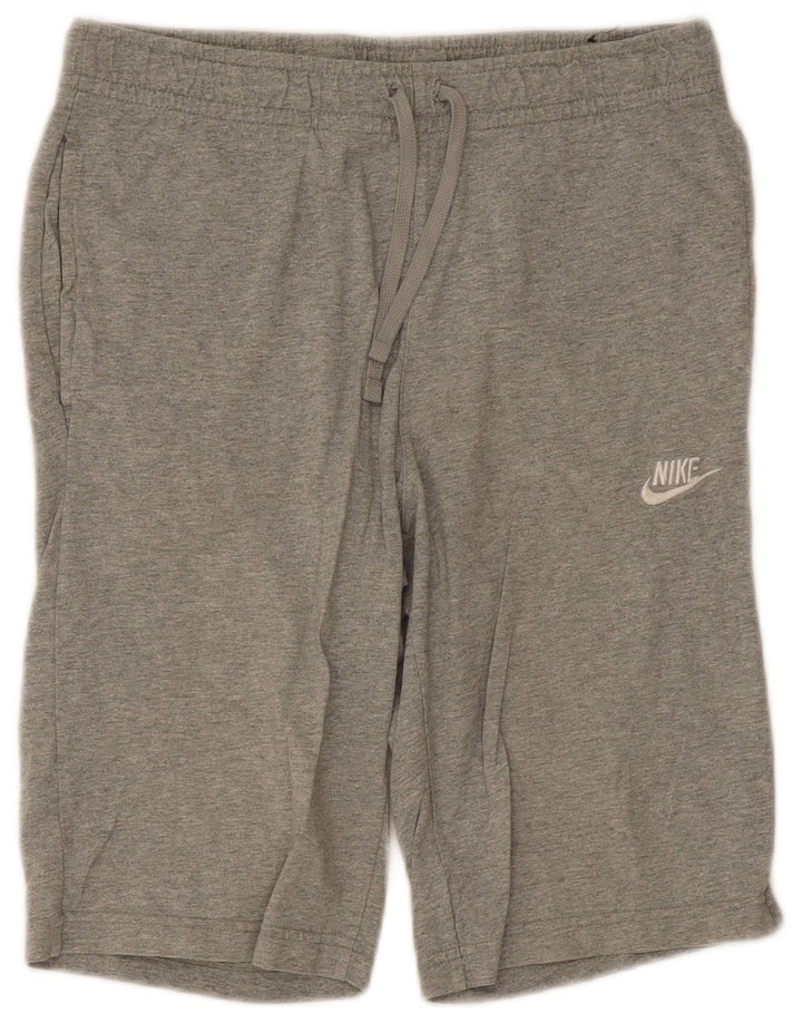 Pantaloni scurți sport Bermude Nike pentru bărbați, bumbac, gri mediu