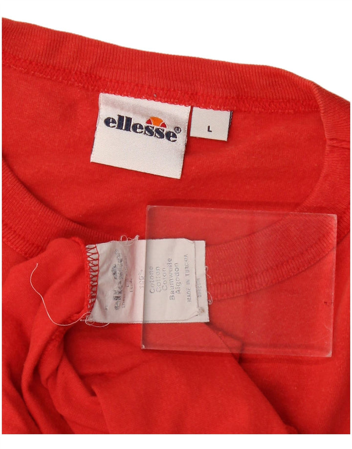 Tricou grafic pentru bărbați Ellesse Top mare bumbac roșu