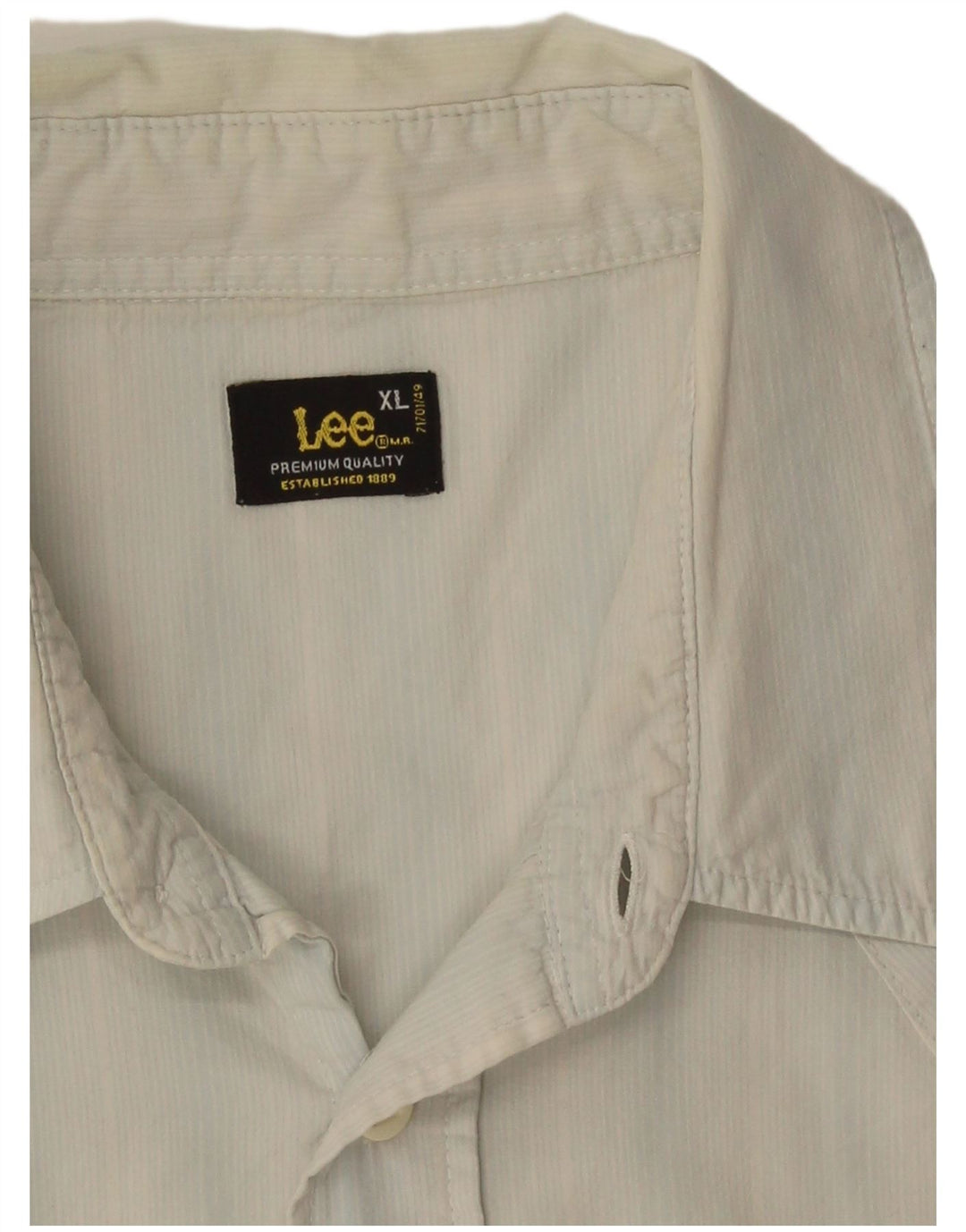 Cămașă cu mânecă scurtă pentru bărbați Lee XL cu dungi albastre