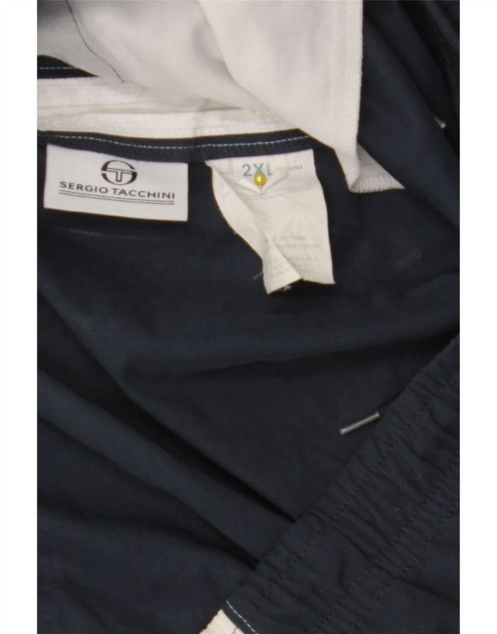 Pantaloni scurți sport pentru bărbați Sergio Tacchini, 2XL, albastru bleumarin, poliester color