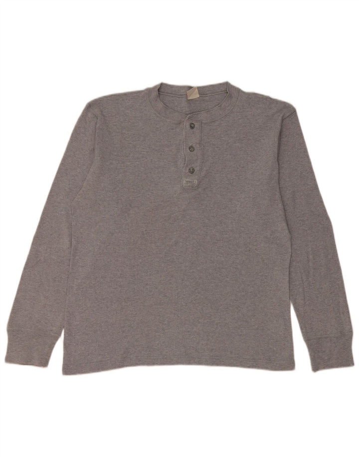 Top pentru bărbați Levi's cu mânecă lungă, mare, gri din bumbac