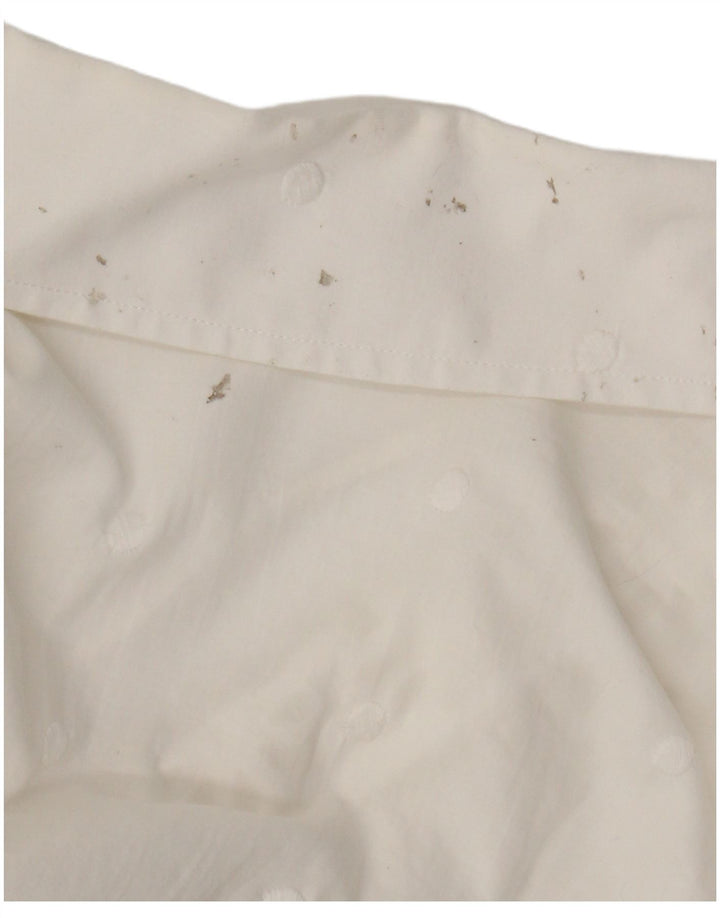 Bluză cămașă Wrap fără mâneci Naracamicie UK 12 Medium White