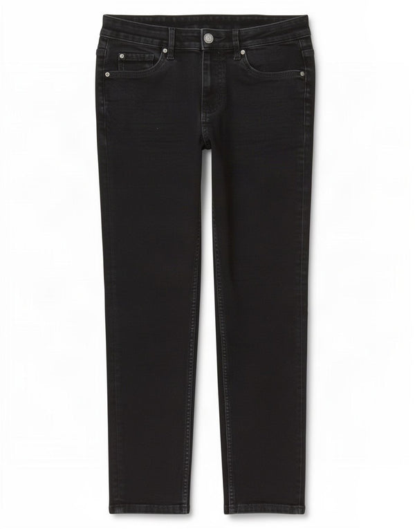 Blugi subțiri pentru femei Marks & Spencer UK 12 Medium W30 L26 Bumbac negru
