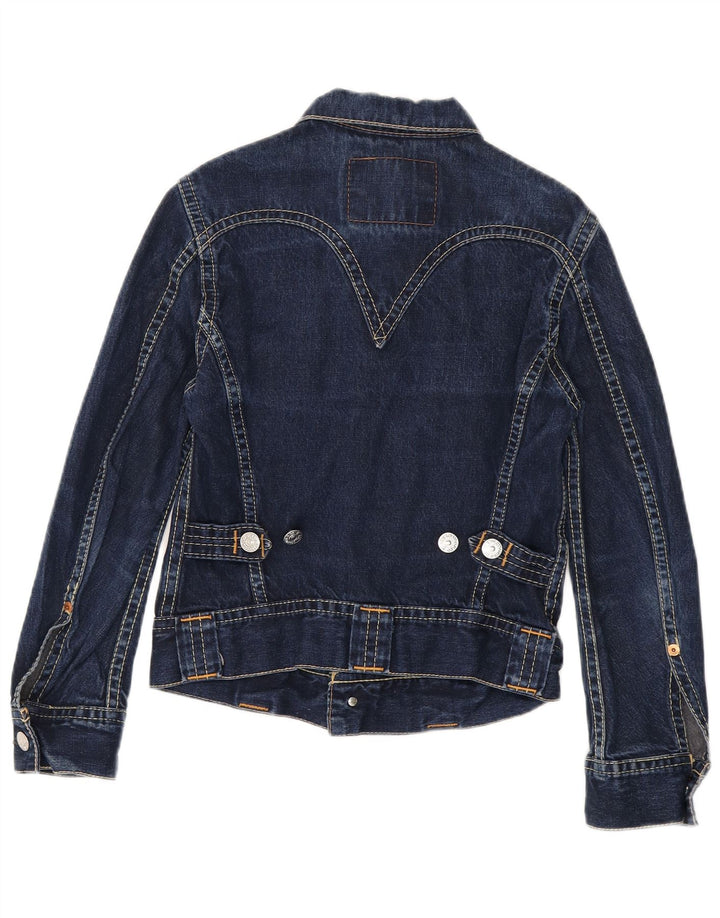 Jachetă Levi's Crop Denim UK 10 Small Blue Bumbac
