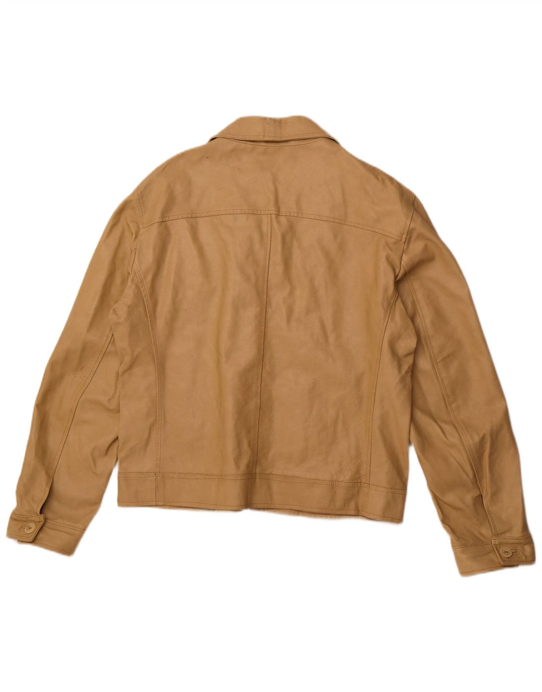 Jachetă de piele pentru femei VINTAGE UK 18 XL din piele bej